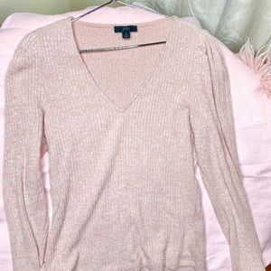 Light pink long sleeve top